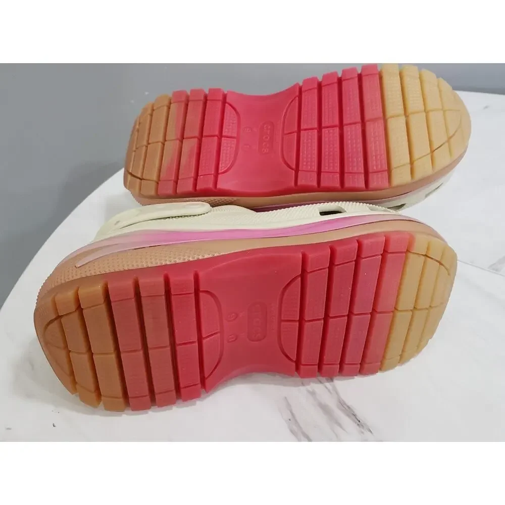 NEW WOMENS 11 - Unisex‎ Crocs Mega Crush Colordip Clog 208988-2Y3 High Heel